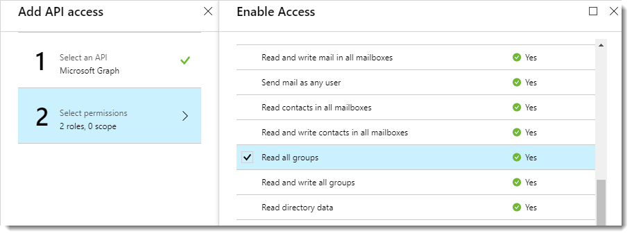 Choose Microsoft Graph