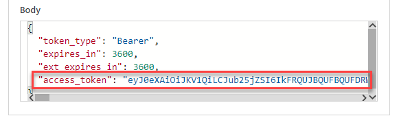 HTTP Action access token