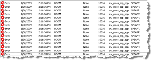 DCOM Errors!