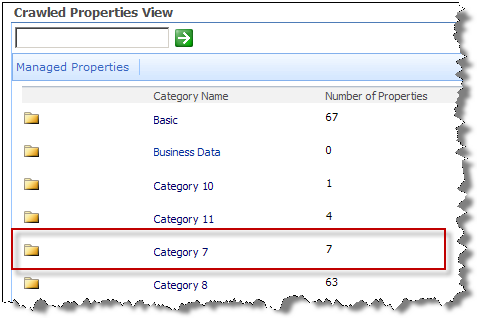 Crawled Properties