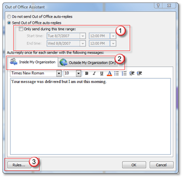 Internal and External Notices
