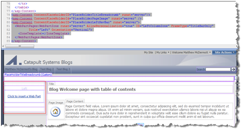 Web Part Zone