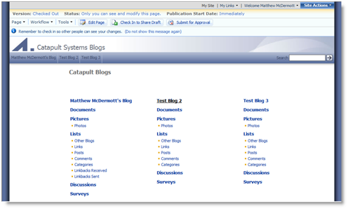 Blog Table of Contents