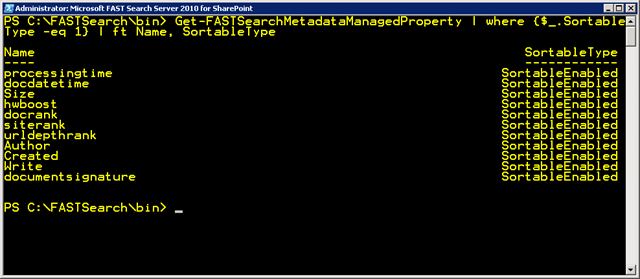 PowerShell sortable properties