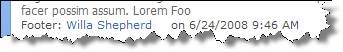 Working Footer