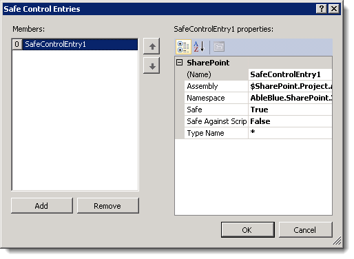 Safe Controls Collection