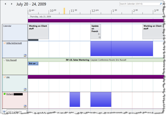 Schedule View