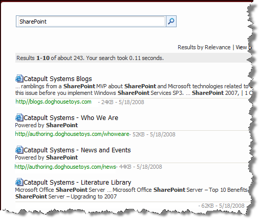 Search Results