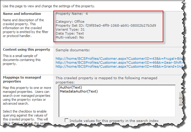 Managed Properties