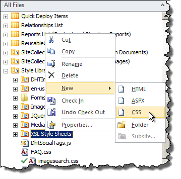 New CSS File