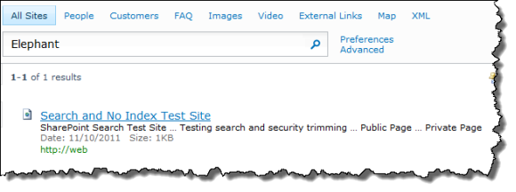 Another successful Search