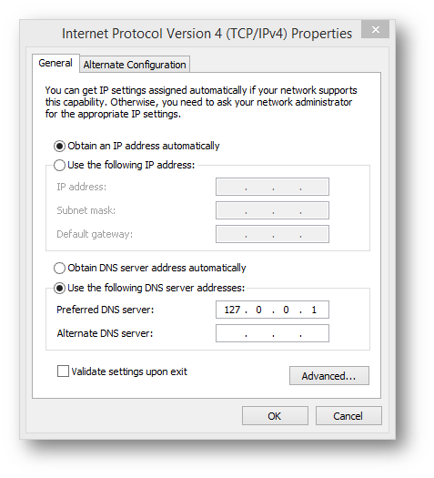 Configure local proxy